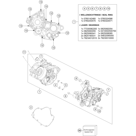 CARTER MOTEUR HUSQVARNA 150...